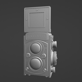 nostaljik Rolleiflex kamera 3d print model - Mito3D