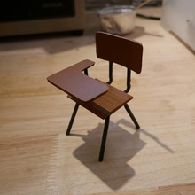 vintage school desk home flesh 1980 80 3d print model - Mito3D