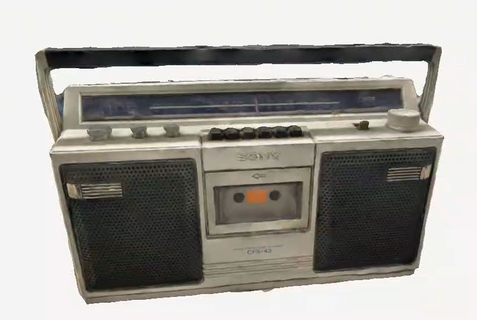 Clásico sony radio cinta jugador tarde 80s esp2866 fabricante 3d print model - Mito3D