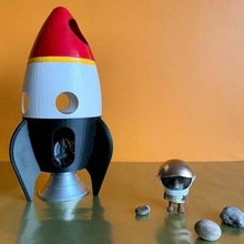 ancien vaisseau spatial théâtre action aimant magnétique fusée espace sylvanien familles jouet jeux 3d print model - Mito3D