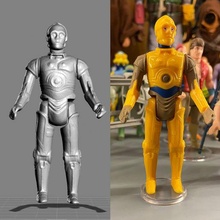 vintage star wars droids kenner c-3po action figure 3d print model - Mito3D