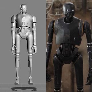 vintage star wars kenner-style k-2so droid action figure toy star wars action figures model kenner  3d print model - Mito3D