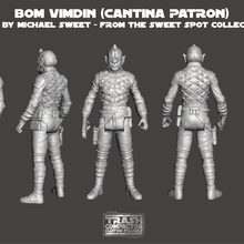 vintage star wars kenner 375 bom vindin creature cantina alien patreon 5 poa custom action figure 3d print model - Mito3D
