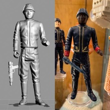 vintage star wars kenner bespin guard black action figure 3d print model - Mito3D