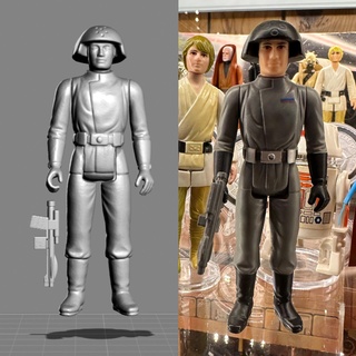 vintage star wars kenner death squad commander action figure toy star wars action figures model kenner  3d print model - Mito3D