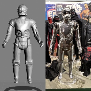 ancien étoile guerres Kenner mort droïde action figure jouet figures modèle 3d print model - Mito3D
