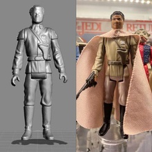 ancien étoile guerres Kenner général Lando action figure 3d print model - Mito3D