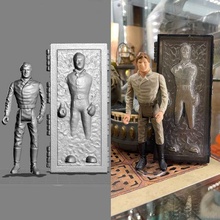 vintage star wars kenner han solo carbonite action figure 3d print model - Mito3D