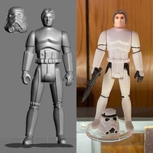 vintage star wars kenner han stormtrooper action figure 3d print model - Mito3D