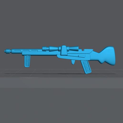 ancien étoile guerres Kenner snowtrooper fusil 3D print model - Mito3D