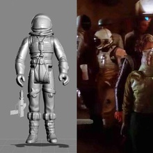 ancien étoile guerres Kenner astronaute cantine mécène action figure 3d print model - Mito3D