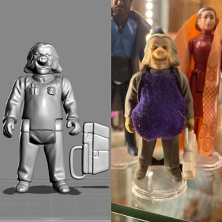 ancien étoile guerres Kenner ugnaught action figure jouet figures modèle 3d print model - Mito3D