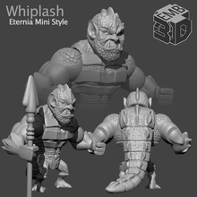 vintage whiplash eternia mini's style supported 3d print model - Mito3D