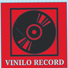 disco in vinile tabella 3d vari record 3d print model - Mito3D