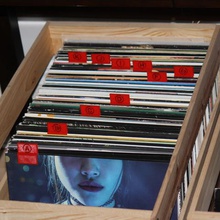 vinyl record tabs alphabetical tool records 3d print model - Mito3D