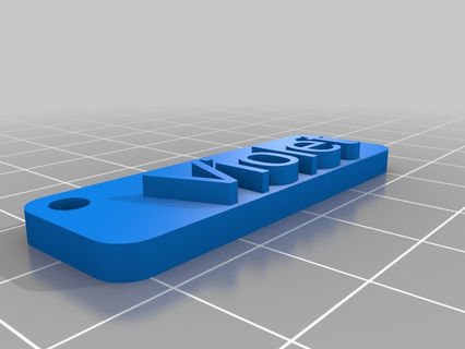 violet2 Name Etikett angepasst Zeichen Logos 3d print model - Mito3D