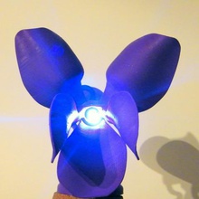violet lampe la maison de décoration art nature sculpture fleur intérieur 3d print model - Mito3D