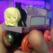 violeta tren personalizado caras juego thomas juguete 3d print model - Mito3D