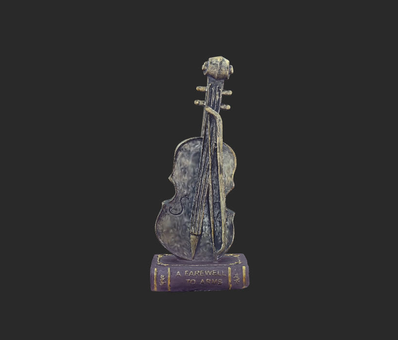 violin scanned by revopoint pop 3 3d scanner 3dscanning modelo violino 3D print model - Mito3D