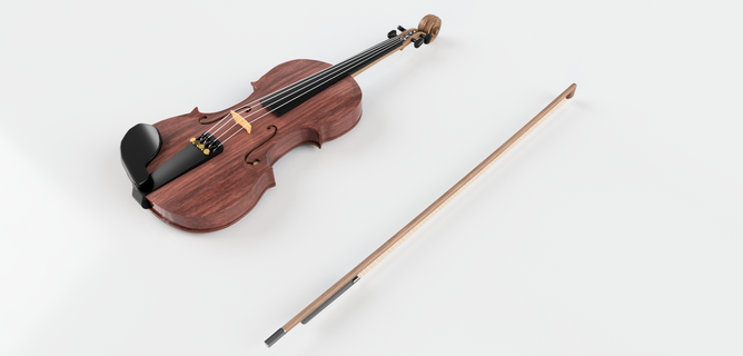 violino arco música instrumento 3d print model - Mito3D
