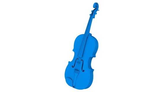 violin stl file 3d print model - Mito3D