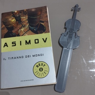 violino marca páginas música musical instrumento livro Sergio Inglês 3d print model - Mito3D