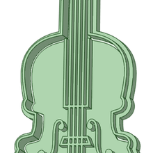 violin cookie cutter tool 3d print model - Mito3D