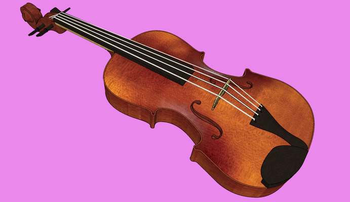 violon guitare double basse musique orchestre théâtre banjo feuille instrument violoncelle gadget 3d print model - Mito3D