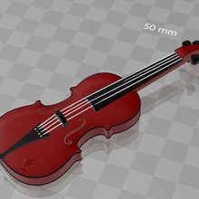 violine geige - colorprintable-Datei dazu verschiedene Musik 3d print model - Mito3D