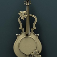 le violon art la cnc panno un soulagement sculpté 3d stl modèle 3d print model - Mito3D