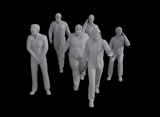 vip bodyguards bodyguard armed guard statue miniature if figurine diorama model train hot wheels printable resin sla free sculpture 1 64 toy 3d print model - Mito3D