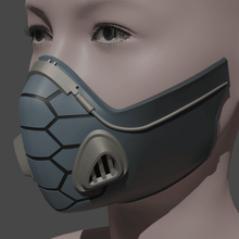 viper gas maschera respiratore valorant stampa 3d il modello di gioco cosplay la vipera a 3d print model - Mito3D