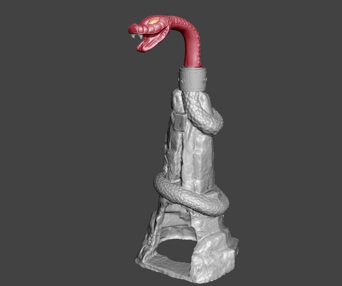viper head tower -eternia- 3towers- motu 3D print model - Mito3D