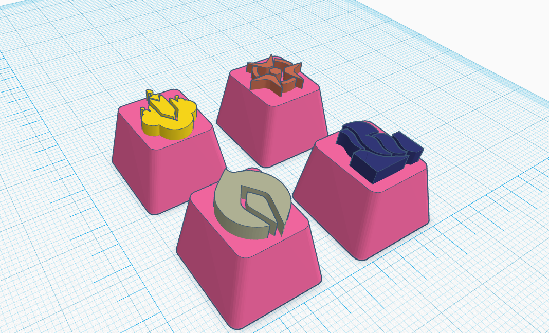 viper keycaps valorant variations cherry mechanical keyboard agent 3D print model - Mito3D