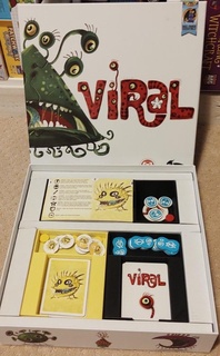 viral board game insert organizer games 3d print model - Mito3D