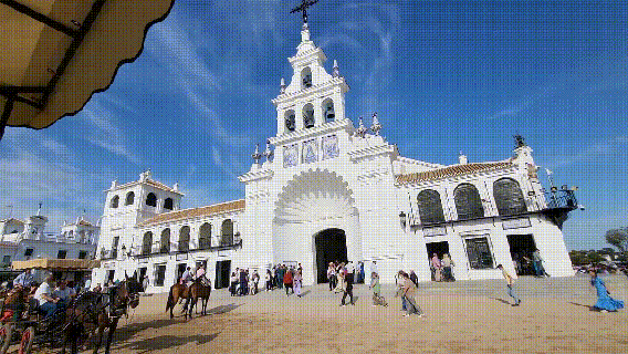 vierge del roc ermitage rosée porte Port église pèlerinage sanctuaire huelva Andaluc almonte 3d print model - Mito3D
