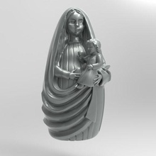 virgin andes art maria jesus 3d print model - Mito3D