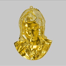virgin mary jewelry virginmary necklace jewel 3d print model - Mito3D