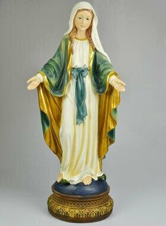 vergine Maria arte dei pesi massimi immacolato concezione statua riproduzione rispondere religioso cristiano madre Dio 3d print model - Mito3D