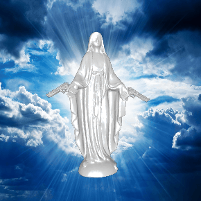 virgin mary arms sculpture 3d print model - Mito3D