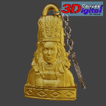 virgem Maria chaveiro joalheria chave anel chaveiros jóias enfeite fêmea 3d print model - Mito3D