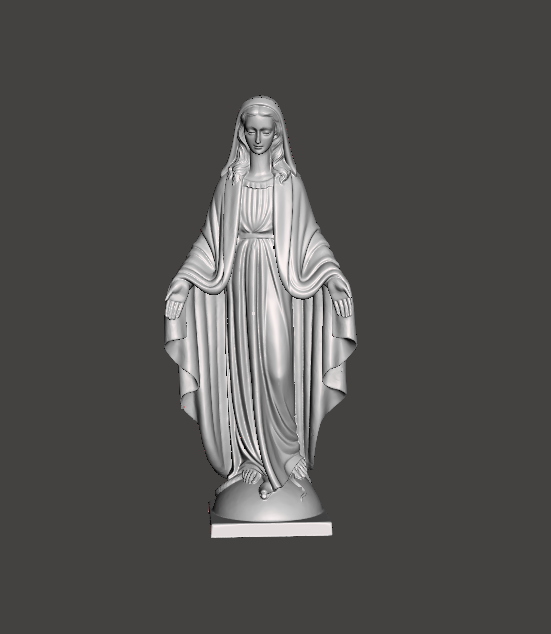 Virgen milagroso medalla 2 Arte milagro María 3D print model - Mito3D