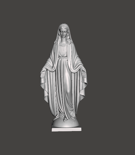vierge miraculeux médaille 2 art miracle Marie 3d print model - Mito3D