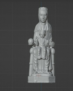 vierge Montserrat Marie Santos religieux catholiques statues églises Barcelone Espagne 3d print model - Mito3D