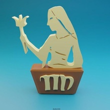 virgo art decor sculptures sign zodiac 3d print model - Mito3D