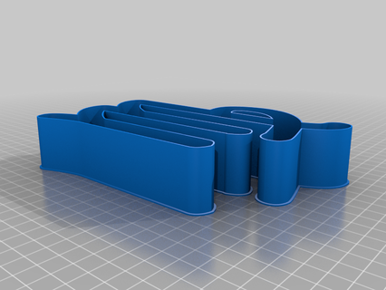virgo symbol nestable box v2 thing 3d print model - Mito3D