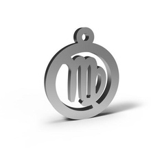 virgo aquarium zodiac charms jewellery art accessories pendants 3d print model - Mito3D