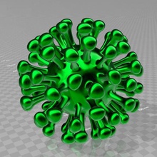 virus ball verschiedene 3d print model - Mito3D