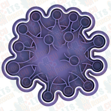 virus cookie cutter set stamp cookies cutters disease medicine biology 3d print model - Mito3D