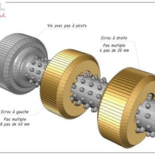 vis magique n 2 strumento hardware meccanica quincaillerie vite parti 3d print model - Mito3D